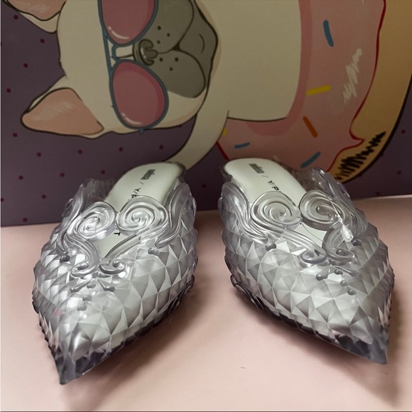 Melissa Court Shoe Y Project Clear Heels Size 7 - Picture 9 of 16